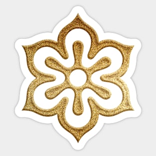 Kyoto Prefecture Symbol in Gold Faux Sticker